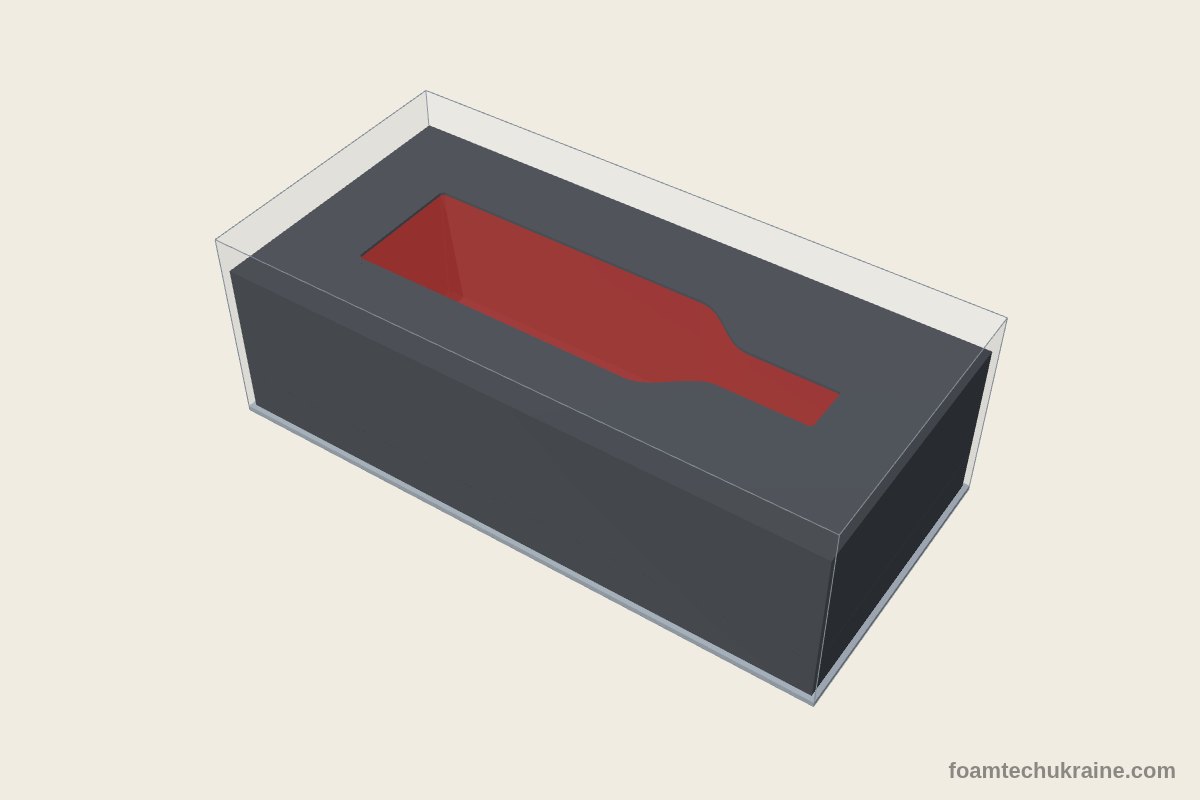 Ложемент для пляшки міцного алкоголю 0,7 л