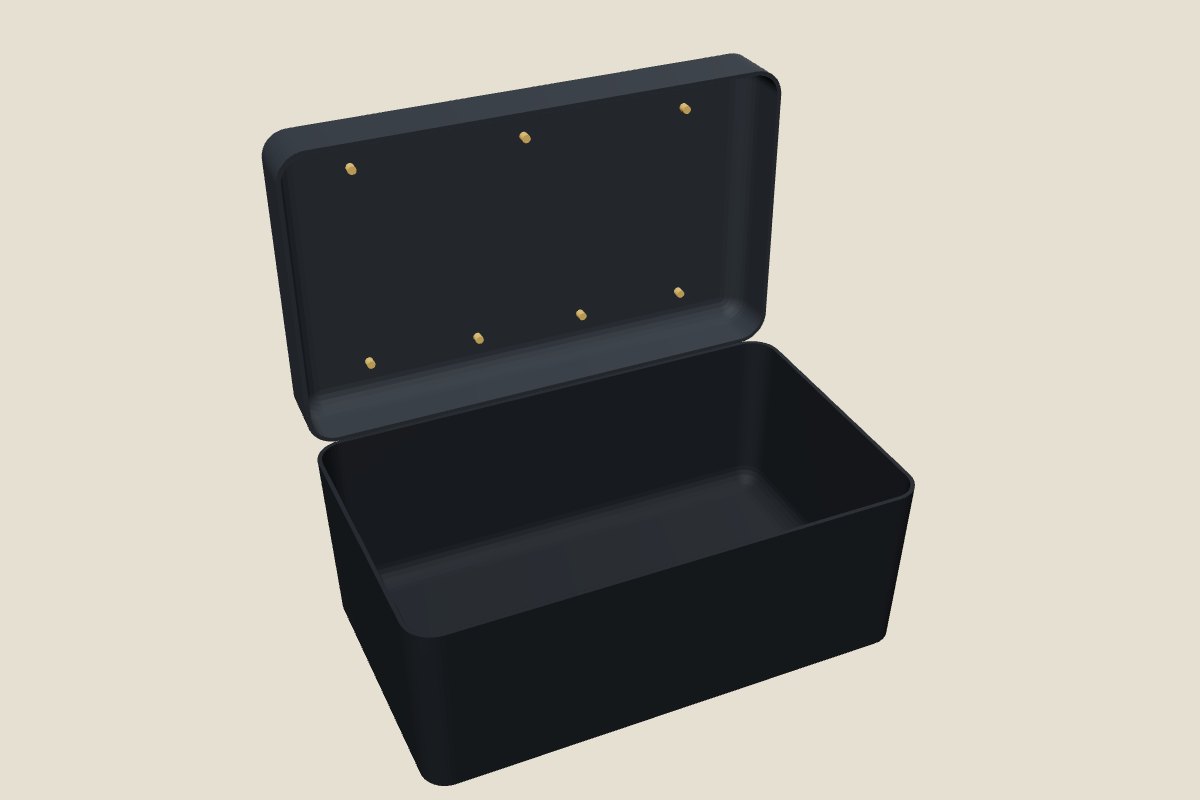 Кейс MilitaryCase UA SL55 з відкритою кришкою — 3D